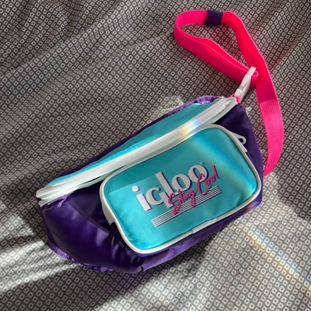 NWOT- Igloo Cooler Bag Fanny Pack Neon 80s